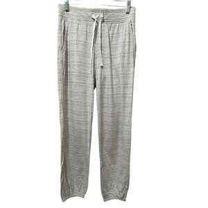 LOVE by GAP Pajama Bottoms Cotton Modal Blend Gray White Pockets Womens Size XS
